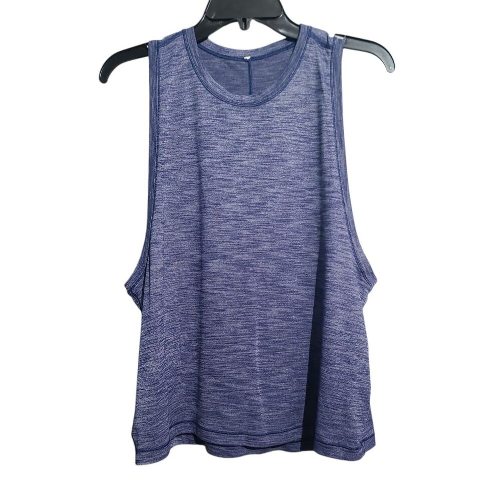 Lululemon Cardio Squad Tank II Heathered Hero Blue Size 10